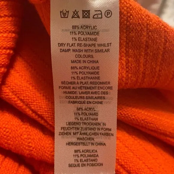 ✨ French Connection Baby Soft Ribbed Poppy Funnel Neck Sweater✨