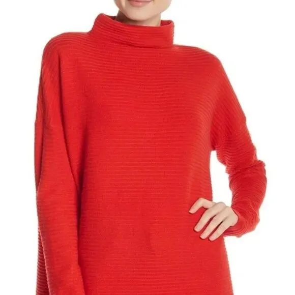 ✨ French Connection Baby Soft Ribbed Poppy Funnel Neck Sweater✨