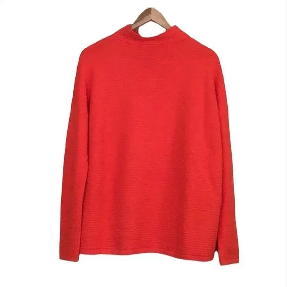 ✨ French Connection Baby Soft Ribbed Poppy Funnel Neck Sweater✨