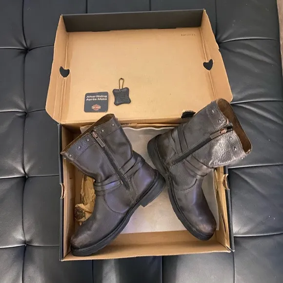 ❤️‍🔥❤️‍🔥 HARLEY DAVIDSON Women's Mandy Leather Boots