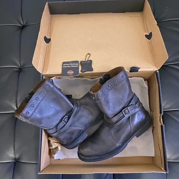 ❤️‍🔥❤️‍🔥 HARLEY DAVIDSON Women's Mandy Leather Boots