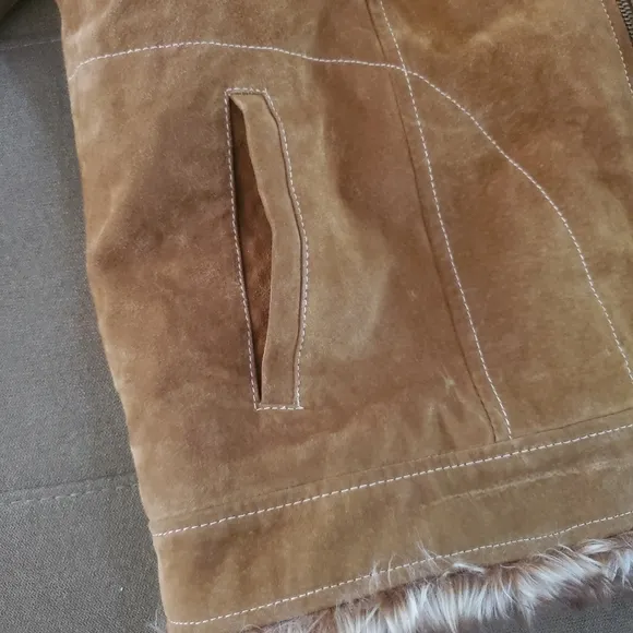 💯% Luxurious Suede Leather Hooded Jacket