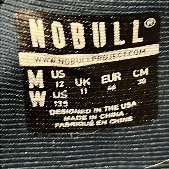 🔥🔥 NoBull Outwork Gym Running Training Sneakers Navy Blue Gum Men Sz 12 - EUC