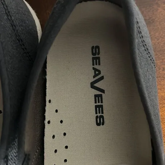 🔥🔥 SEAVEES BAJA Slip On Sneakers - Washed Linen - Men Sz 10 - EXCELLENT 🔥🔥