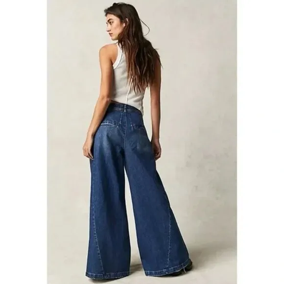 059 We The Free Equinox Wide Leg Denim Trouser | Size 29
