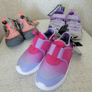 3 pairs of girls' sneakers summer shoes. 2 Size 10 and 11