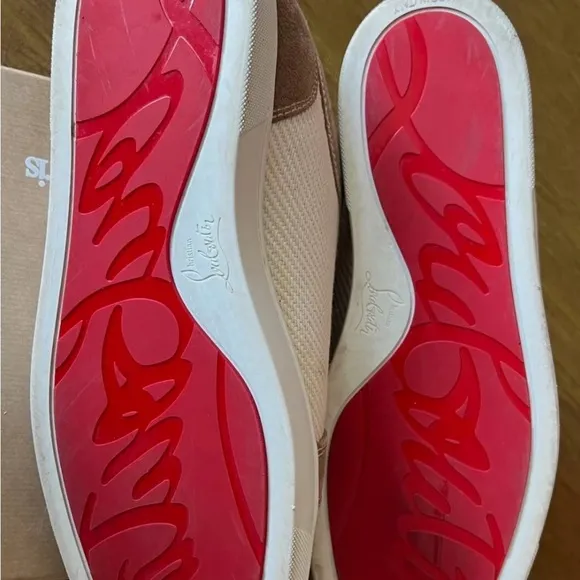 46EU/13US - Amazing Louboutin Rantulow Tan Brown 100% Authentic