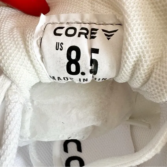 531. CORE Tennis Pádel White Athletic Tennis Shoes Sneakers 8.5 Lightweight NEW