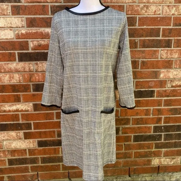 6. Max Studio Plaid Knit Dress Size L
