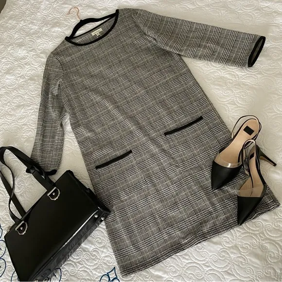 6. Max Studio Plaid Knit Dress Size L