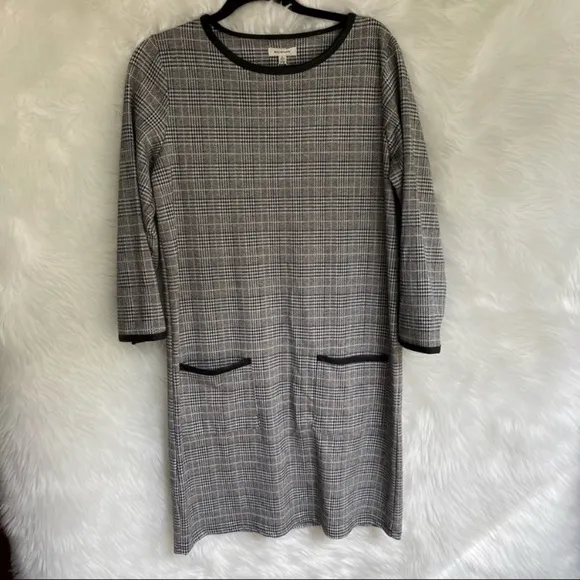 6. Max Studio Plaid Knit Dress Size L
