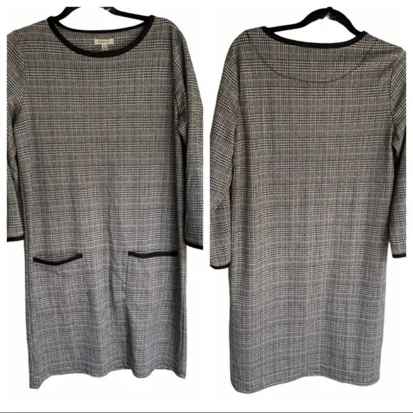 6. Max Studio Plaid Knit Dress Size L