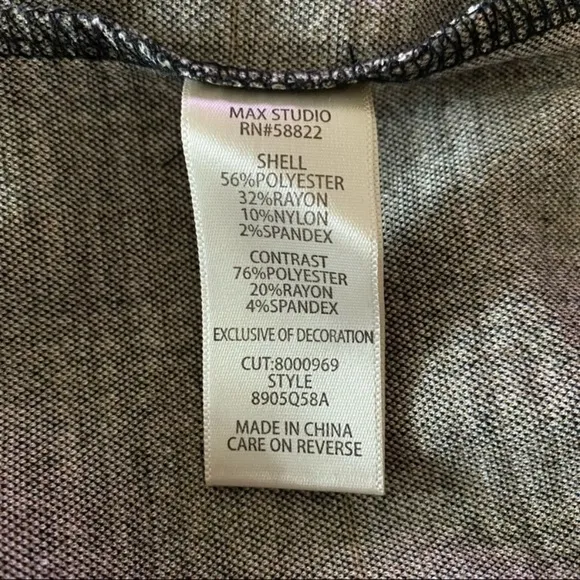 6. Max Studio Plaid Knit Dress Size L