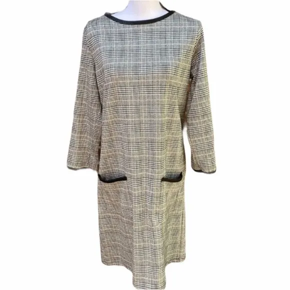 6. Max Studio Plaid Knit Dress Size L