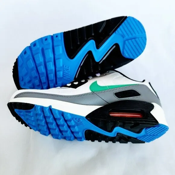 6Y | 7.5 WOMEN'S Nike Air Max 90 LEATHER WHITE MULTICOLOR RUNNING DV3607-102