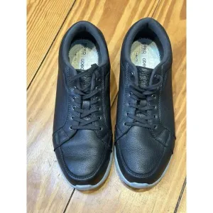 Abeo Donavan Leather Casual Shoes Men's Size 11.5 Black Maxlite Clean Sneakers