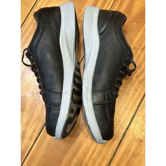 Abeo Donavan Leather Casual Shoes Men's Size 11.5 Black Maxlite Clean Sneakers