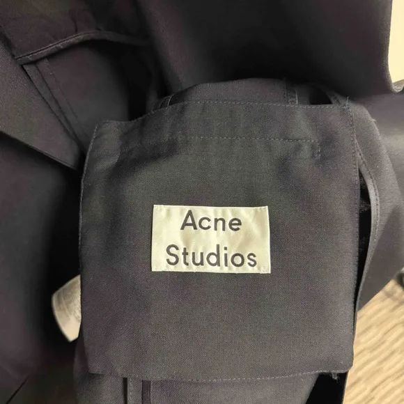 Acne Studios-Black Oversized Belted Blazer-XS | Retail Price: $990