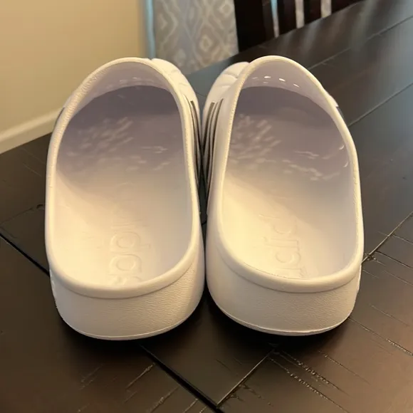 Adidas Adilette Clog sandals shoes new white black FY8970 Mens size 9 superstar