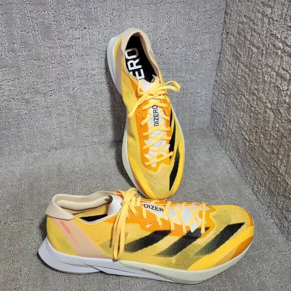 Adidas Adios 8 Men's Size US 9 Spark Orange Athletic Running Sneakers IG5646