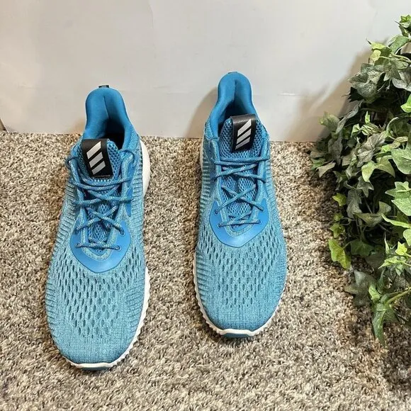 Adidas Alphabounce EM Mens 13 Running Shoes Sneakers Blue Athletic Bounce BY3846