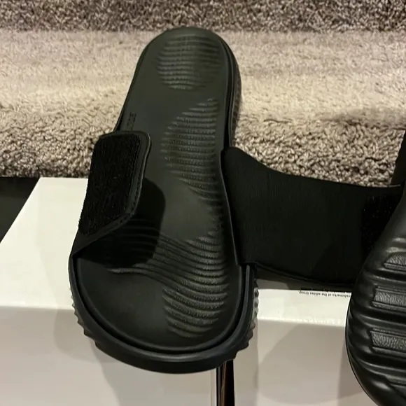 Adidas Alphabounce Slides Sandals Shoes new black B41720 Men’s Size 9
