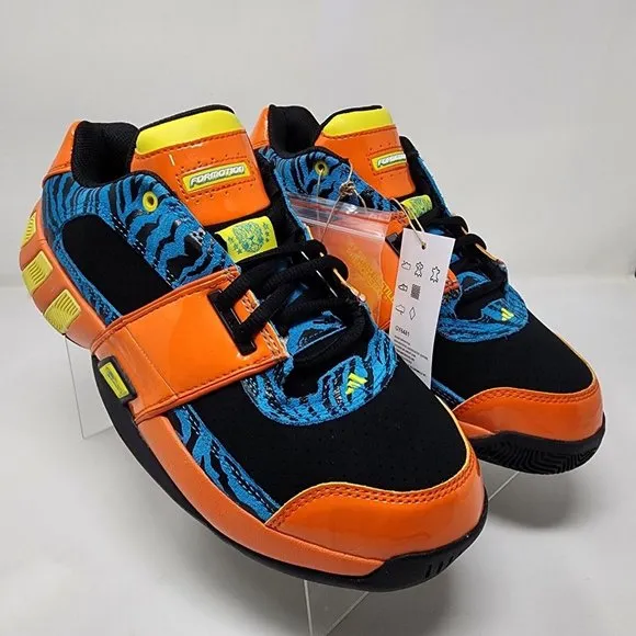 Adidas Basketball Shoes Mens 7.5 Orange Agent Gil Restomod Zebra Sneakers