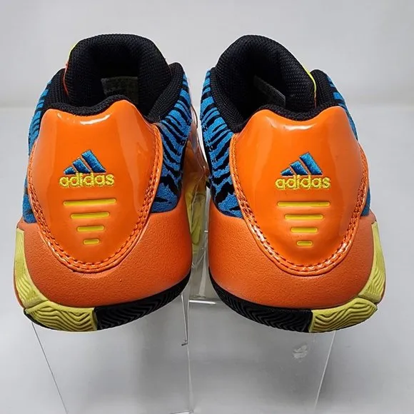 Adidas Basketball Shoes Mens 7.5 Orange Agent Gil Restomod Zebra Sneakers