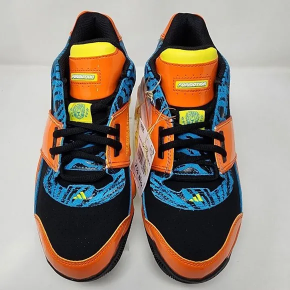 Adidas Basketball Shoes Mens 7.5 Orange Agent Gil Restomod Zebra Sneakers