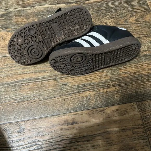 Adidas Black and White Low-Top Samba Sneakers