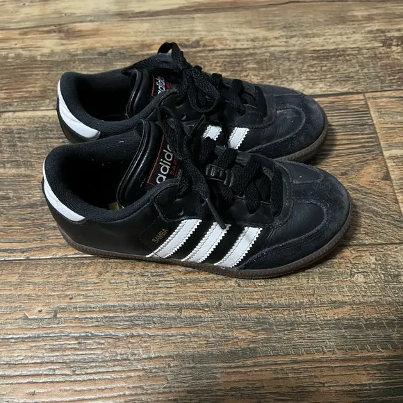 Adidas Black and White Low-Top Samba Sneakers