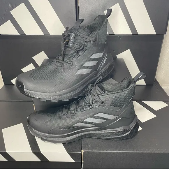 Adidas Black Athletic Shoes with Rugged Outsole