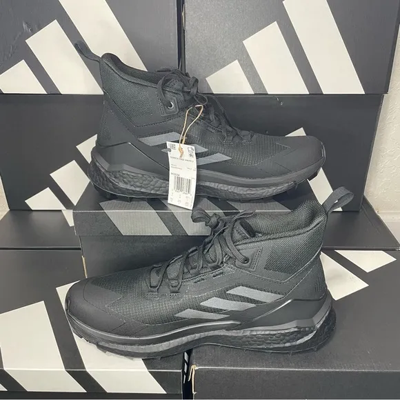 Adidas Black Athletic Shoes with Rugged Outsole