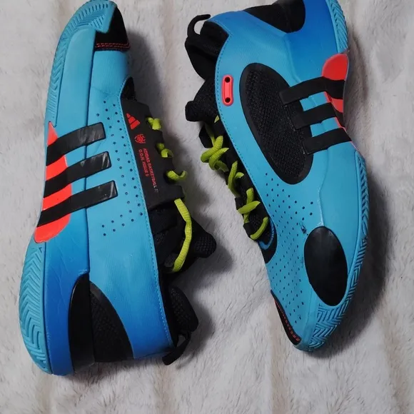 Adidas Blue and Black Sneakers with Sporty Design