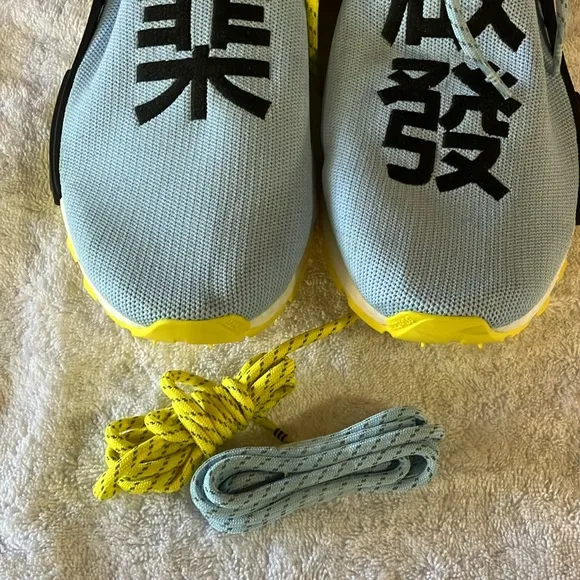 Adidas Blue and Yellow Sneakers with NMD Silhouette