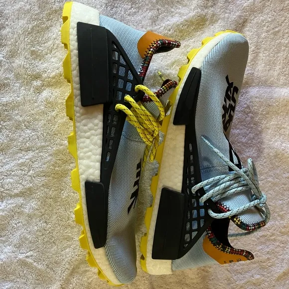 Adidas Blue and Yellow Sneakers with NMD Silhouette