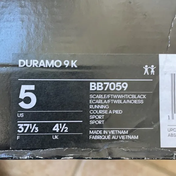 adidas Boys Duramo 9 Running Athletic Sneakers