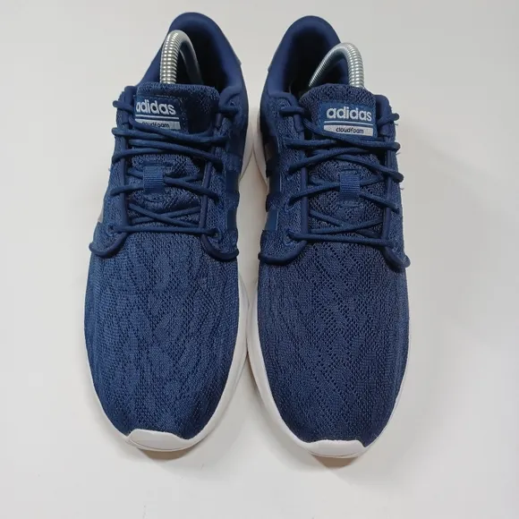 Adidas Cloudfoam Memory Foam Trainers Sneakers Tennus Shoes Navy Blue Women's  9