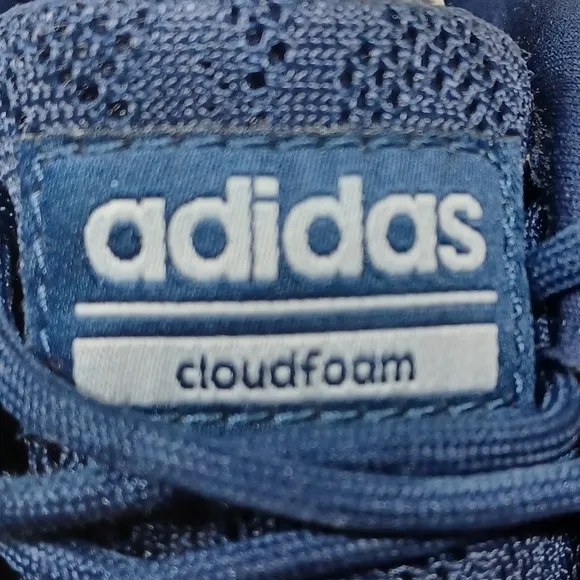Adidas Cloudfoam Memory Foam Trainers Sneakers Tennus Shoes Navy Blue Women's  9
