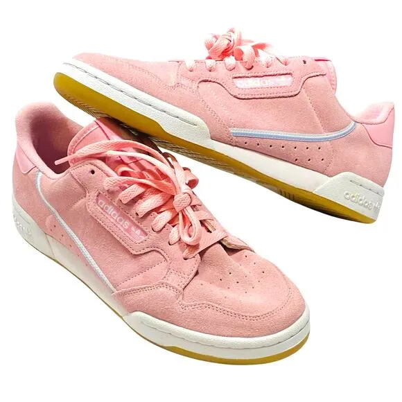 Adidas Continental 80 Shoes Women 11 Originals Sneaker Pink Suede Casual Classic