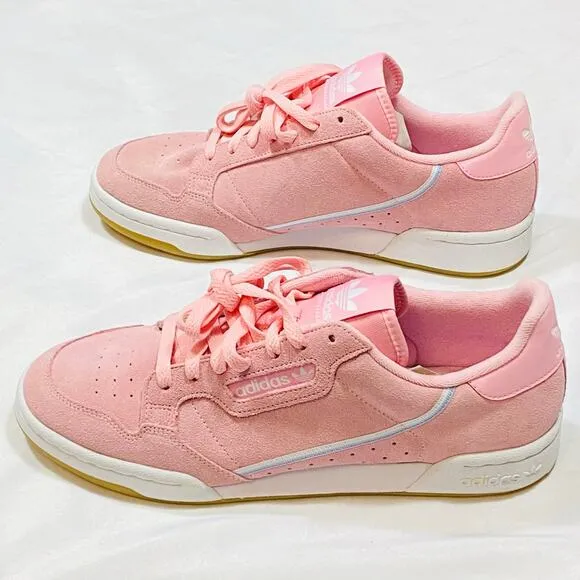 Adidas Continental 80 Shoes Women 11 Originals Sneaker Pink Suede Casual Classic