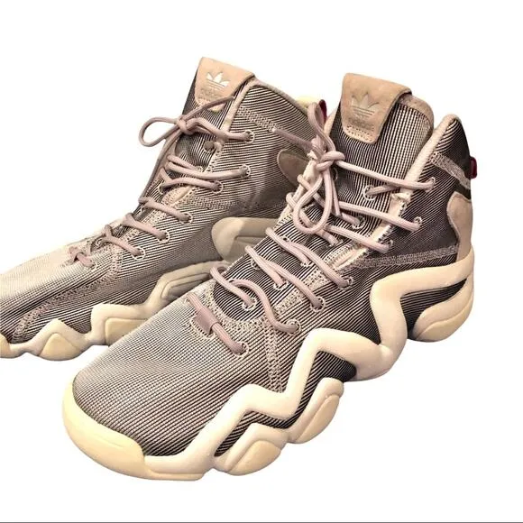 Adidas Crazy 8 ADV Womens Sneakers Size 10 Gray Silver Hi Top basketball CQ2846