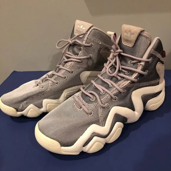 Adidas Crazy 8 ADV Womens Sneakers Size 10 Gray Silver Hi Top basketball CQ2846