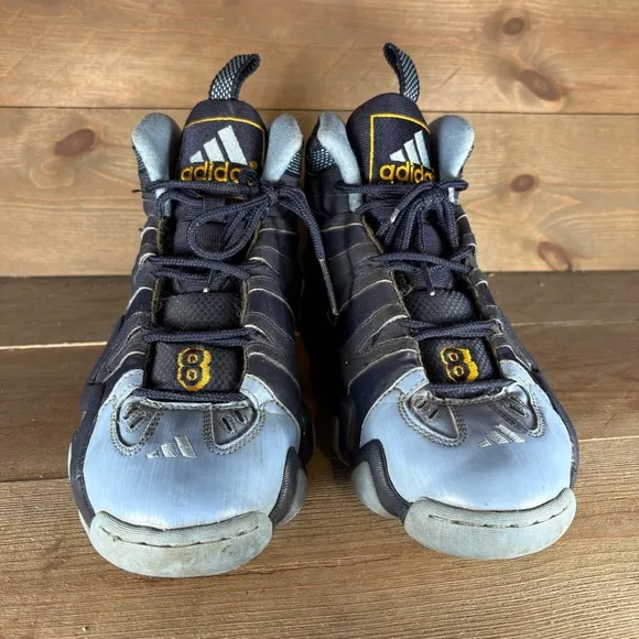 adidas crazy 8 mens size 11.5 shoes blue denver nuggets basketball Kobe sneakers