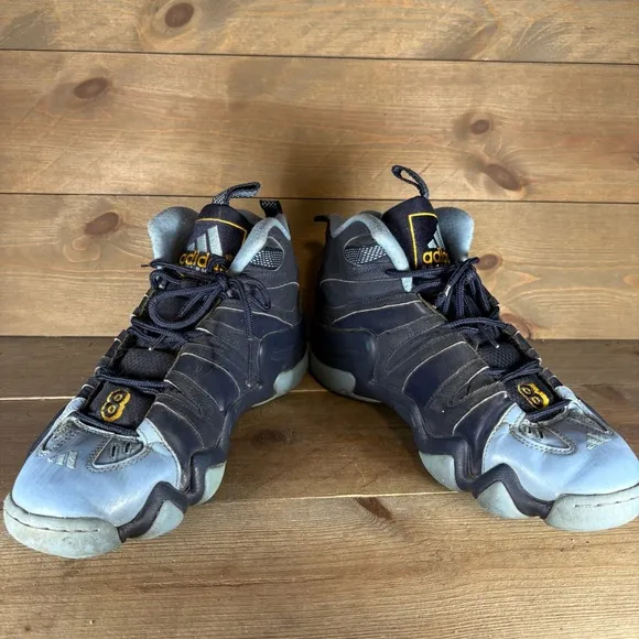 adidas crazy 8 mens size 11.5 shoes blue denver nuggets basketball Kobe sneakers