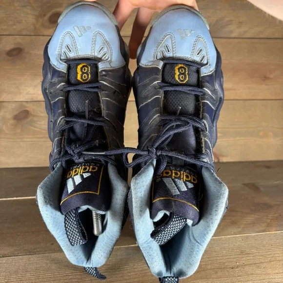 adidas crazy 8 mens size 11.5 shoes blue denver nuggets basketball Kobe sneakers