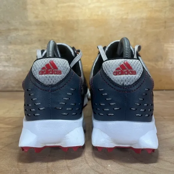Adidas Crossflex Sport Mens Size 8.5 Golf Shoes Sneakers Gray Red Q46671