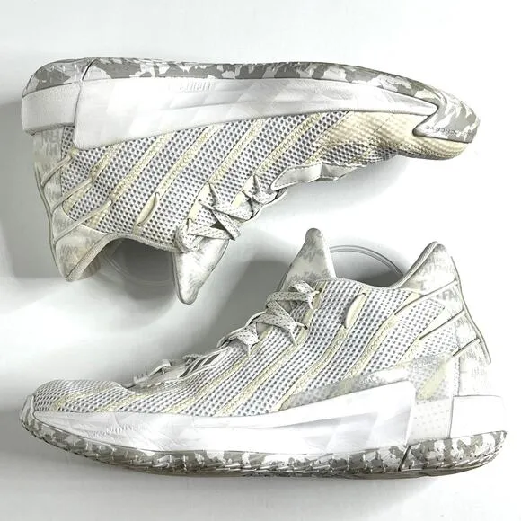 Adidas Dame 7 Sneakers Cloud White Basketball Shoe Size 11