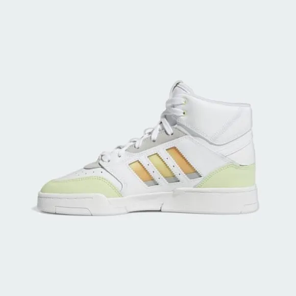 Adidas Drop Step XL High Top Womens Casual Shoes White Green GZ1582 NEW Size 6.5