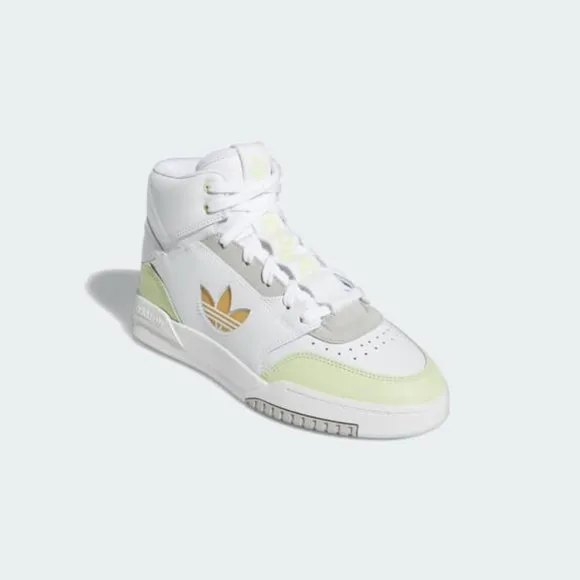 Adidas Drop Step XL High Top Womens Casual Shoes White Green GZ1582 NEW Size 6.5